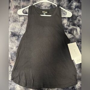Athleta Black Ribbed Tank Top